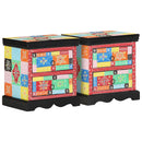 vidaXL Éjjeliszekrény 2 pcs Sokszínű 40 x 35 x 45 cm Tömör Mangófát