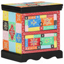 vidaXL Éjjeliszekrény 2 pcs Sokszínű 40 x 35 x 45 cm Tömör Mangófát