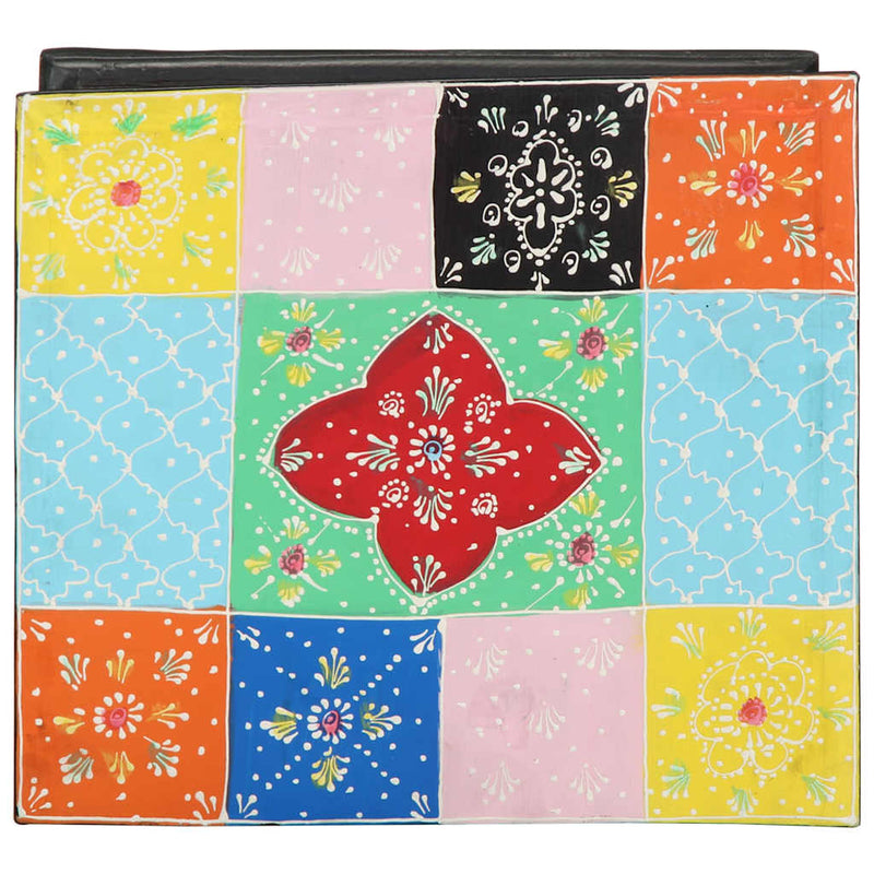 vidaXL Éjjeliszekrény 2 pcs Sokszínű 40 x 35 x 45 cm tömör mangófa