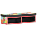 vidaXL TV szekrény polcokkal Sokszínű 80 x 30 x 22 cm Faanyag