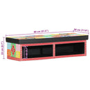 vidaXL TV szekrény polcokkal Sokszínű 80 x 30 x 22 cm Faanyag