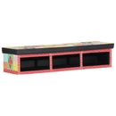 vidaXL TV szekrény polcokkal Sokszínű 100 x 30 x 22 cm Faanyag