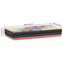 vidaXL Falpolcok Sokszínű 40 x 20 x 6 cm Tömör Mangófát