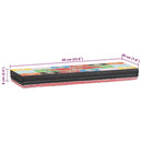 vidaXL Falpolcok Sokszínű 60 x 20 x 6 cm Tömör Mangófát
