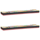 vidaXL Falpolcok Sokszínű 100 x 20 x 6 cm Tömör Mangófát