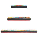 vidaXL Falpolcok 3 pcs Sokszínű 100 x 20 x 6 cm Tömör Mangófát