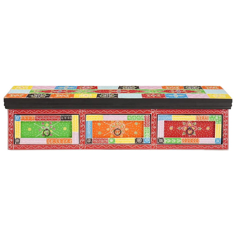 vidaXL TV-szekrény fiókkal Sokszínű 100 x 30 x 24 cm Tömör mangófa