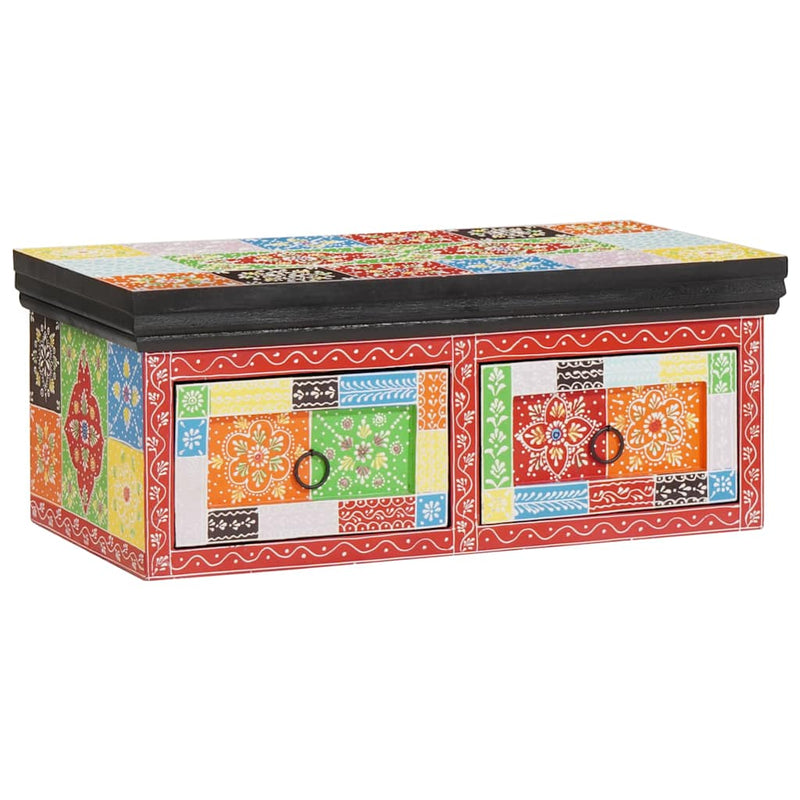 vidaXL TV-szekrény fiókkal Sokszínű 60 x 30 x 24 cm Tömör mangófa