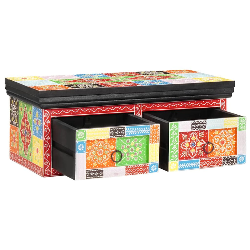vidaXL TV-szekrény fiókkal Sokszínű 60 x 30 x 24 cm Tömör mangófa