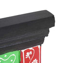 vidaXL Kabáthorog Fekete 80 x 25 x 2 cm Faanyag