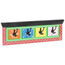 vidaXL Kabáthorog Fekete 80 x 25 x 2 cm Faanyag