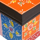 vidaXL Asztal fiókkal tárolóval Barna 100 x 50 x 75 cm Tömör mangófa