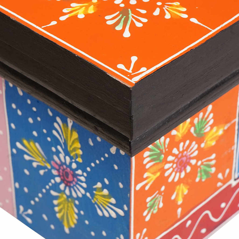 vidaXL Asztal fiókkal tárolóval Barna 100 x 50 x 75 cm Tömör mangófa