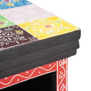 vidaXL Fiókos szekrény ajtóval Sokszínű 30 x 30 x 90 cm Tömör mangófa