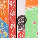 vidaXL Fiókos szekrény ajtóval Sokszínű 30 x 30 x 90 cm Tömör mangófa