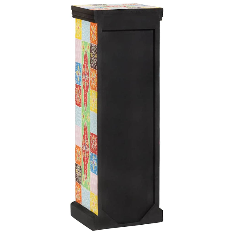 vidaXL Fiókos szekrény ajtóval Sokszínű 30 x 30 x 90 cm Tömör mangófa
