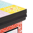 vidaXL Éjjeliszekrény fiókkal Sokszínű 40 x 30 x 28 cm Tömör mangófa