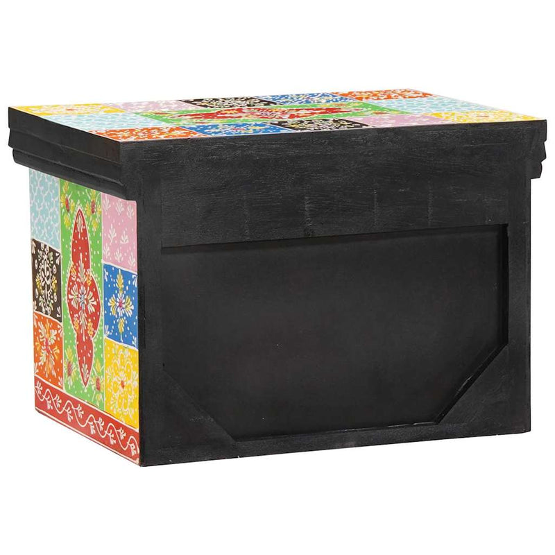vidaXL Éjjeliszekrény fiókkal Sokszínű 40 x 30 x 28 cm Tömör mangófa