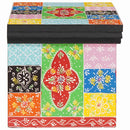 vidaXL Éjjeliszekrény 2 pcs Sokszínű 40 x 30 x 28 cm Tömör mangófa