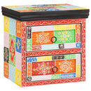 vidaXL Éjjeliszekrény 2 pcs Sokszínű 40 x 30 x 40 cm Tömör mangófa