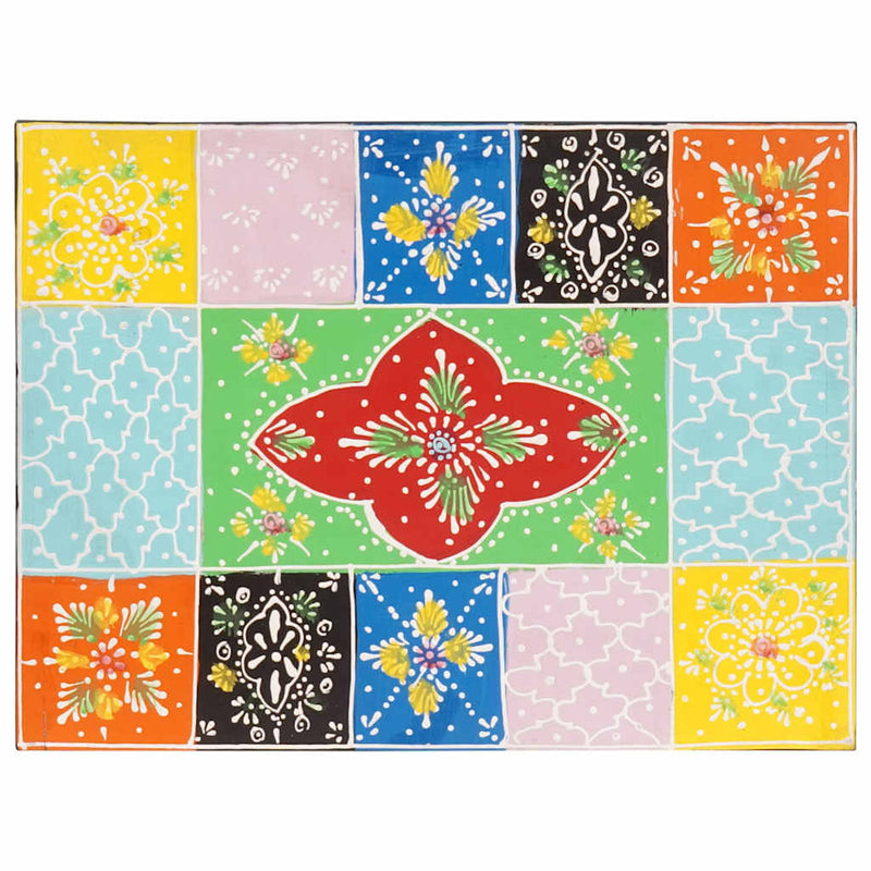 vidaXL Éjjeliszekrény 2 pcs Sokszínű 40 x 30 x 40 cm Tömör mangófa