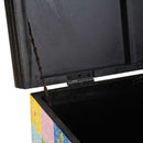 vidaXL Tároló Doboz tárolóval Sokszínű 60 x 40 x 40 cm Tömör mangófa