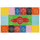 vidaXL Tároló Doboz tárolóval Sokszínű 60 x 40 x 40 cm Tömör mangófa