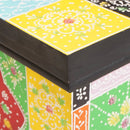 vidaXL Tároló Doboz Sokszínű 40 x 30 x 30 cm Tömör mangófa