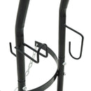 vidaXL Kézikocsi Fekete és piros 49 x 49 x 101 cm Acél