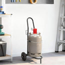 vidaXL Kézikocsi Fekete és piros 49 x 49 x 101 cm Acél