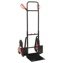 vidaXL Kézikocsi Fekete és piros 64,5 x 49,5 x 114 cm Acél
