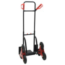 vidaXL Kézikocsi Fekete és piros 64,5 x 49,5 x 114 cm Acél