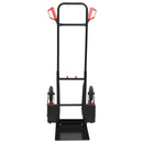 vidaXL Kézikocsi Fekete és piros 64,5 x 49,5 x 114 cm Acél