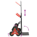 vidaXL Kézikocsi Fekete és piros 64,5 x 49,5 x 114 cm Acél