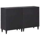 vidaXL Tároló szekrények 2 db 120 x 33 x 75 cm Tömör Mangófát Sokszínű