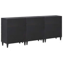 vidaXL Tároló szekrények 3 db 180 x 33 x 75 cm Tömör Mangófát Sokszínű