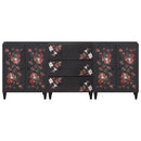 vidaXL Tároló szekrények 3 db 180 x 33 x 75 cm Tömör Mangófát Sokszínű