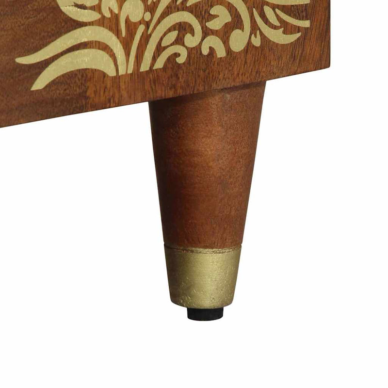 vidaXL Széf fiókkal 2 pcs mézbarna 60 x 33.5 x 75 cm Tömör mangófa