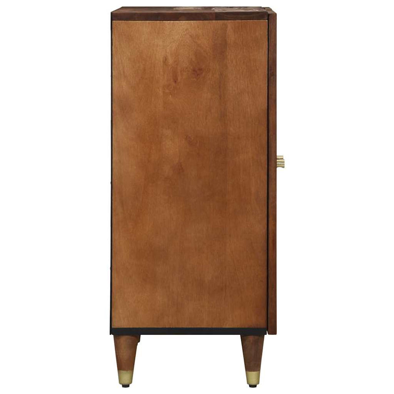 vidaXL Széf fiókkal 2 pcs mézbarna 60 x 33.5 x 75 cm Tömör mangófa