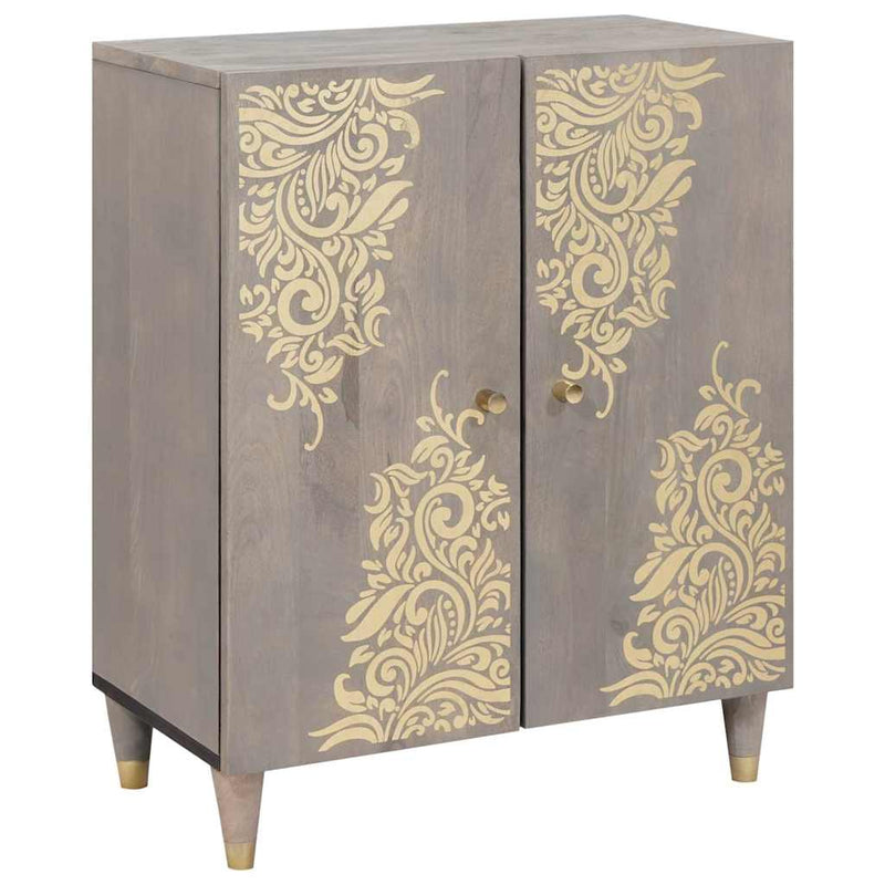 vidaXL Fürdőszoba bútor szett 3 pcs Szürke és Arany 180 x 33 x 75 cm
