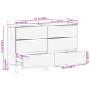 vidaXL Széf fiókkal 2 pcs Fekete 60 x 33 x 75 cm Tömör Mangófát