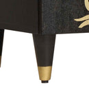 vidaXL Fürdőszobai Szekrény Szett 3 pcs Fekete 180 x 33 x 75 cm