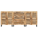 vidaXL Tároló szekrények 3 db 180 x 33 x 75 cm Tömör Mangófát