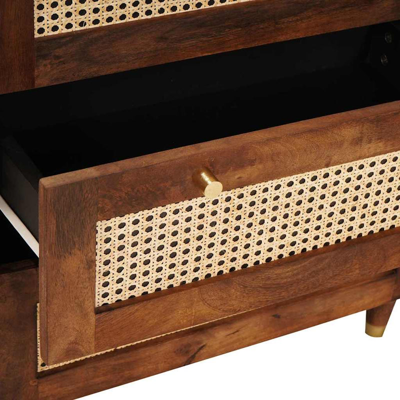 vidaXL Szófa összeállítás 2 pcs Barna 60 x 33.5 x 75 cm Tömör mangófa