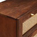 vidaXL Tálalószekrény készlet 2 pcs Barna 60 x 33,5 x 75 cm