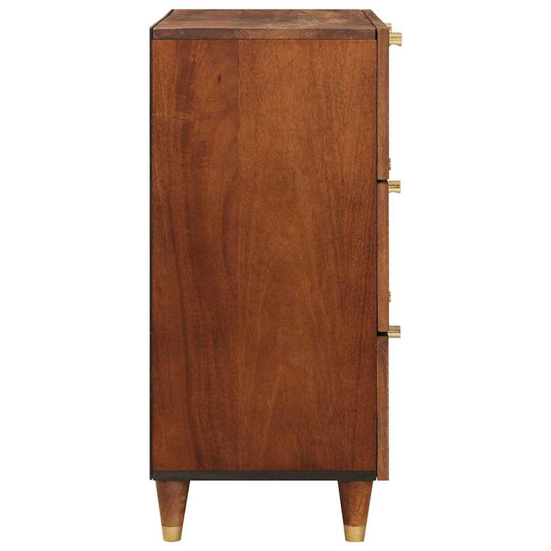 vidaXL Szófa összeállítás 2 pcs Barna 60 x 33.5 x 75 cm Tömör mangófa