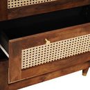 vidaXL Tálalószekrény készlet 3 pcs Barna 180 x 33 x 75 cm