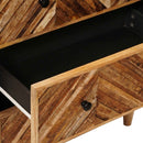 vidaXL Tároló szekrények 3 pcs Barna 60 x 33,5 x 75 cm Tömör Mangófát