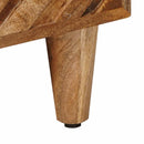vidaXL Tároló szekrények 3 pcs Barna 60 x 33,5 x 75 cm Tömör Mangófát