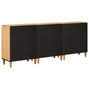 vidaXL Tároló szekrények 3 pcs Barna 60 x 33,5 x 75 cm Tömör Mangófát